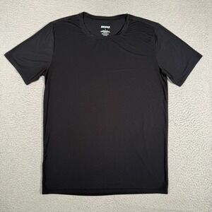 Skims Shirt Mens Small Black Modal Blend Stretch Casual Preppy Minimalist